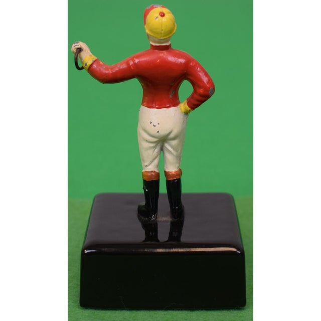 Mid 20th Century The "21 Club" Jockey Paperweight For Sale - Image 4 of 6