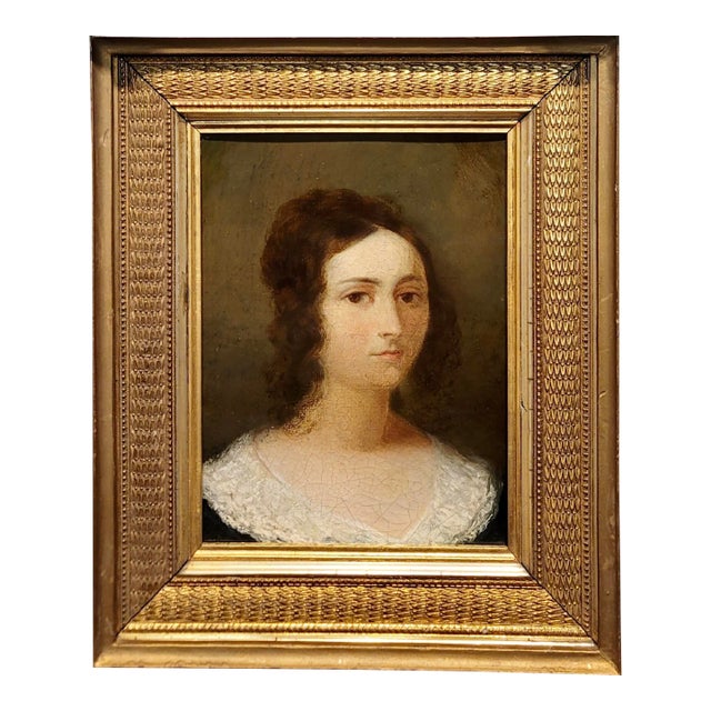 18th Century Portrait of a Young Girl - Oil Painting C1780s For Sale