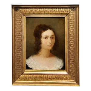 18th Century Portrait of a Young Girl - Oil Painting C1780s
