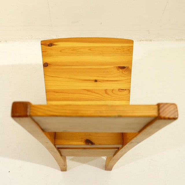 Vintage Pine Chairs, Set of 6 For Sale - Image 3 of 9