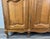 Brown Vintage French Louis XVI Style Carved Oak 4-Door Armoire For Sale - Image 8 of 16