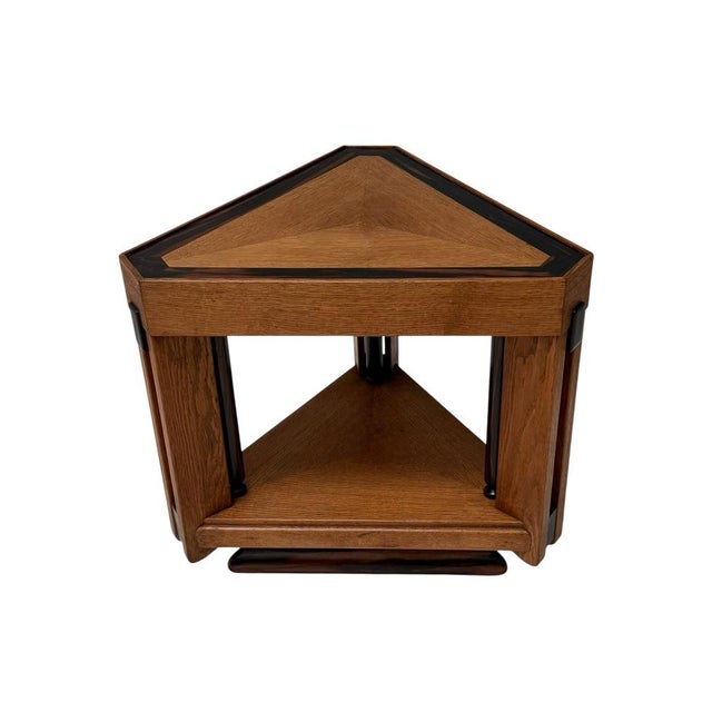 Art Deco Modernist Triangular Side Table from Anton Lucas, 1920s For Sale - Image 12 of 12