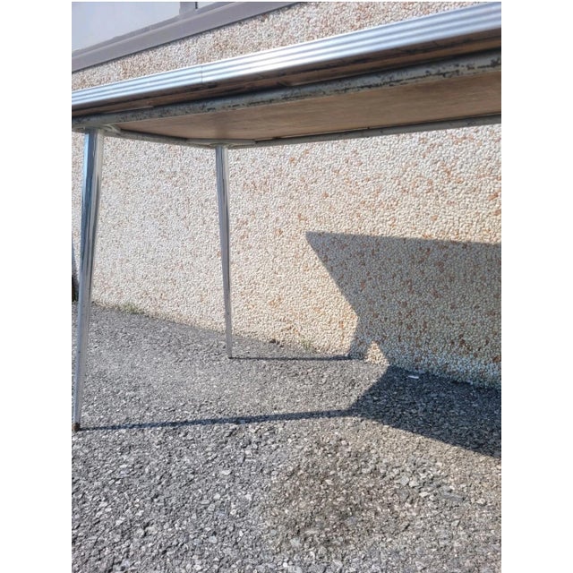 Silver Vintage Formica Dining Table, 1960s For Sale - Image 8 of 14