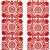 Boho Chic Sample - Schumacher Castanet Fabric in Red For Sale - Image 3 of 3