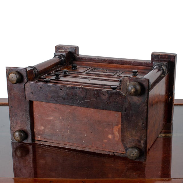 Scottish Miniature Burl Wood Chest of Drawers For Sale - Image 11 of 11