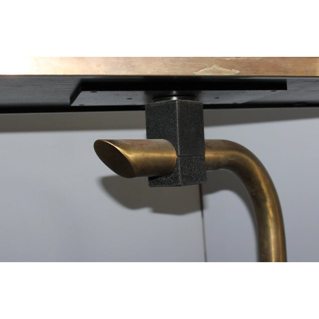 Mid-Century Italian Laminated Black Trolley For Sale - Image 4 of 9