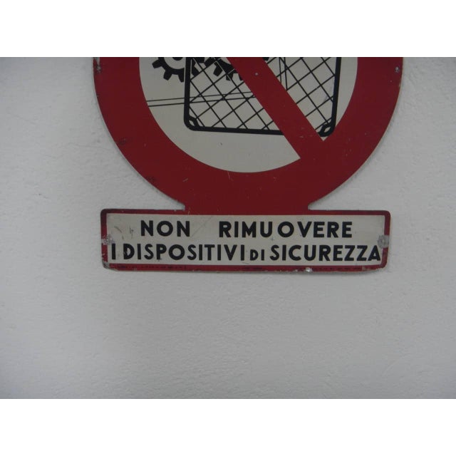 Vintage Safety Sign, 1950s For Sale - Image 3 of 9