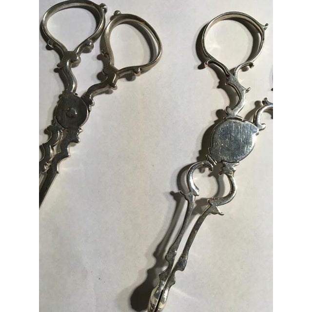 18th Century Regency Sterling Silver Sugar Nips with Frames, London, 1750, Set of 2 For Sale - Image 18 of 18