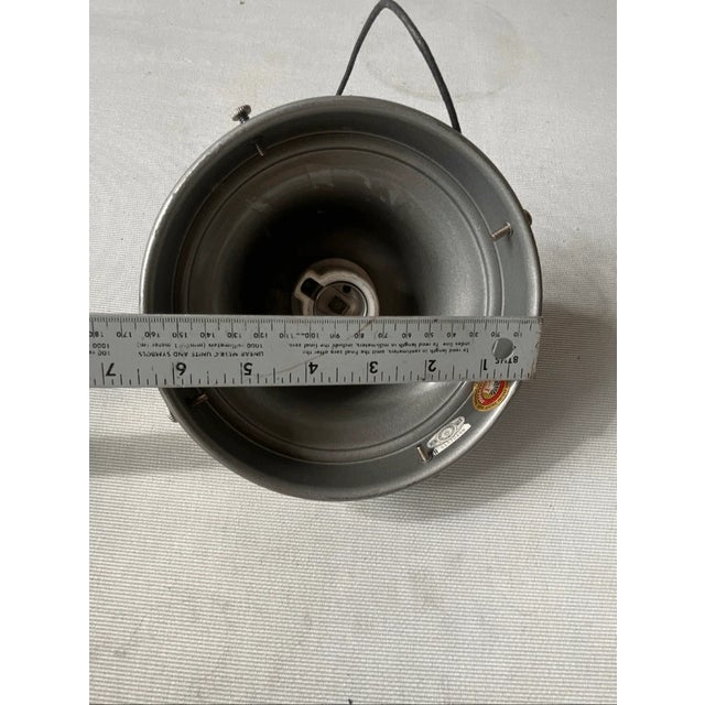 Metal Vintage Perfeclite Inc Light Plate With Socket Flush Mount For Sale - Image 7 of 8