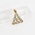 Triquetra Estate Pendant in Solid 14k Gold - Timeless Fine Jewelry For Sale - Image 4 of 6