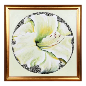 Lowell Nesbitt, Lemon White Lily, Oil Painting