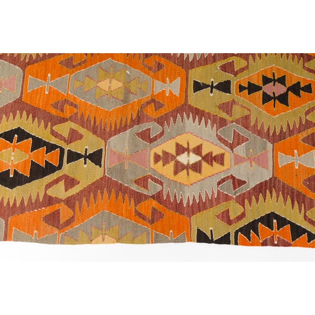 Vintage Floor Anatolian Kilim Rug For Sale - Image 4 of 10