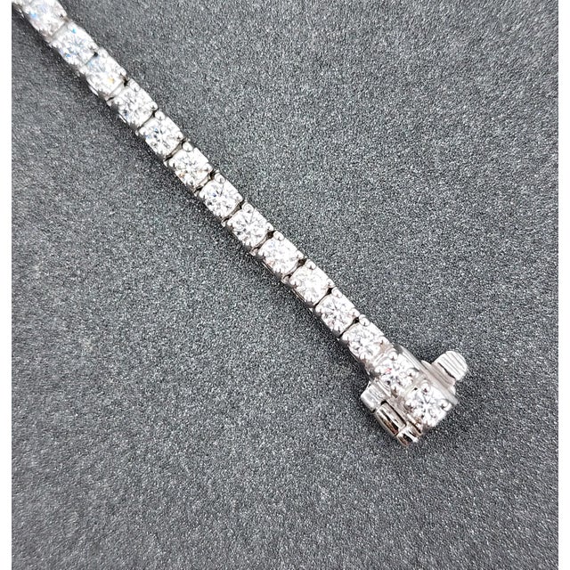 2.87 Ct Diamond Tennis Bracelet For Sale In Chicago - Image 6 of 8