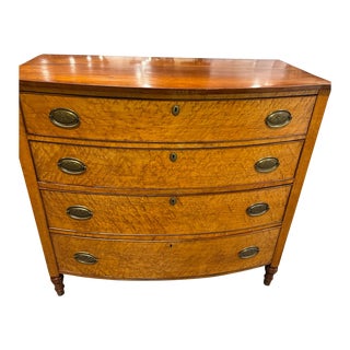 19th Century Bowfront Chest of Drawers For Sale
