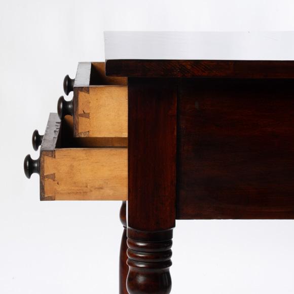 Wood 19th Century 2 Drawer Stand For Sale - Image 7 of 10