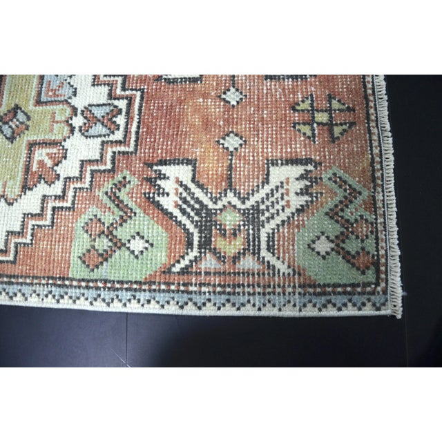 Small Turkish Handmade Wool Rug, 1960s, in Flawless conditions. Designed 1960 to 1969