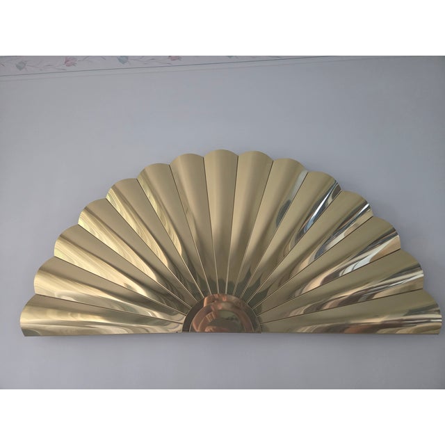 Vintage Curtis Jere Signed Brass Sunrise Wall Sculpture 1989 For Sale - Image 17 of 17