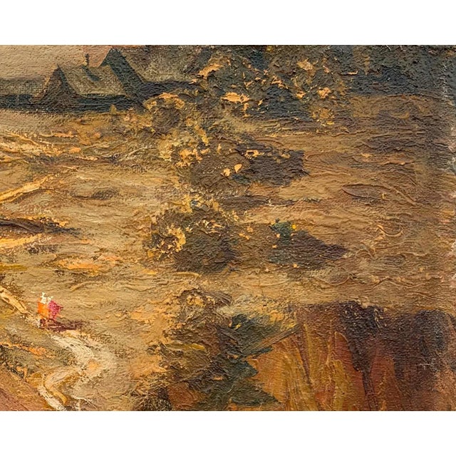 Realism River Landscape Oil Painting, Ukrainian Soviet Art (1994) 43-53 For Sale - Image 3 of 6