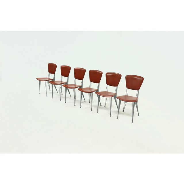 Model T38 Dining Chairs by Studio Archirivolto for Fasem, Italy, 1980s, Set of 6 For Sale - Image 14 of 14