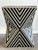Art Deco Style Black & White Resin Sculptural Side End Table or Stool, a Pair For Sale - Image 4 of 17