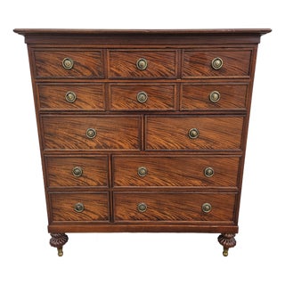 Baker Furniture Milling Road Mahogany Tall Dresser For Sale