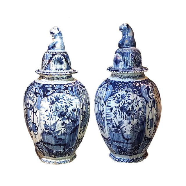 18th Century Dutch Lidded Urns - a Pair For Sale - Image 9 of 9