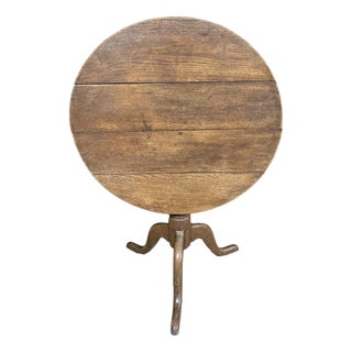 Georgian Oak Tilt Top Table, 1820 For Sale