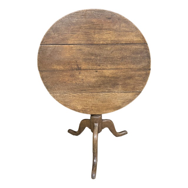 Georgian Oak Tilt Top Table, 1820 For Sale