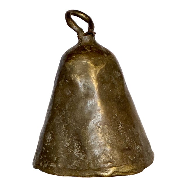 Antique Senegalese Brass Cast Bell For Sale
