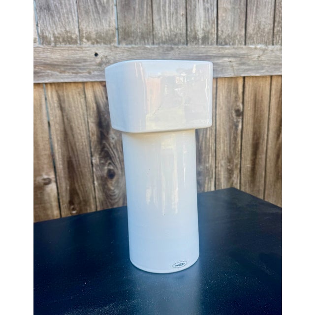 Vase model V29/2 by Linck Keramik of Switzerland Description from their website: "Hand-thrown ceramic vase with glossy...