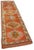 Textile Bohemian Orange Runner Rug For Sale - Image 7 of 7