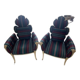 1960s Attributed Deutsch Bros. Chicago, 2 Leaf Chairs For Sale