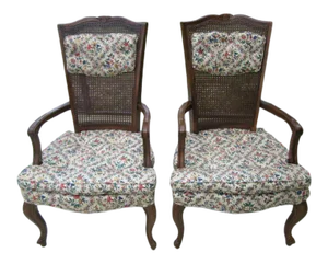 Vintage French Provincial Dining Chairs - a Pair