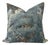 Woodland Clearing Floral Pillow Cover in Spa Blue For Sale