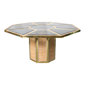 Octagonal Topazio Table by Romeo Rega for Mario Sabot, Italy, 1970s