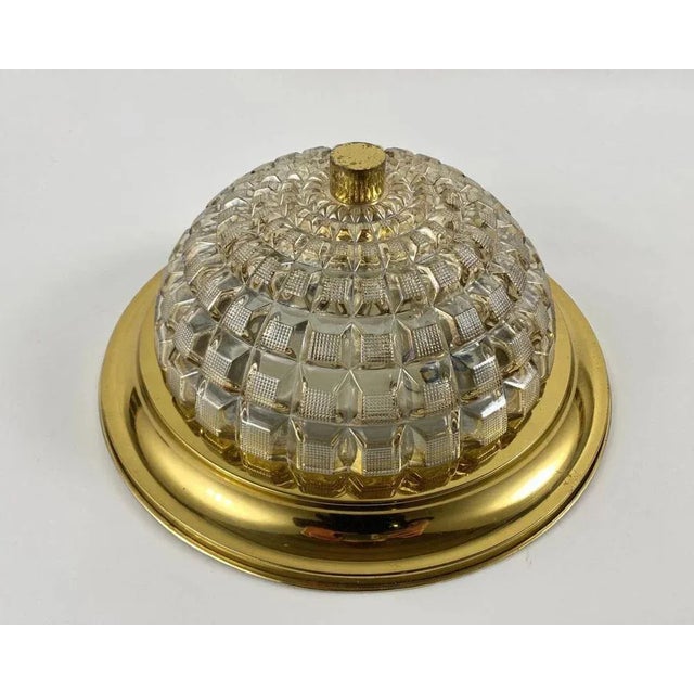 Metal Vintage Gilt Metal and Cut Glass Wall Lighting For Sale - Image 7 of 7