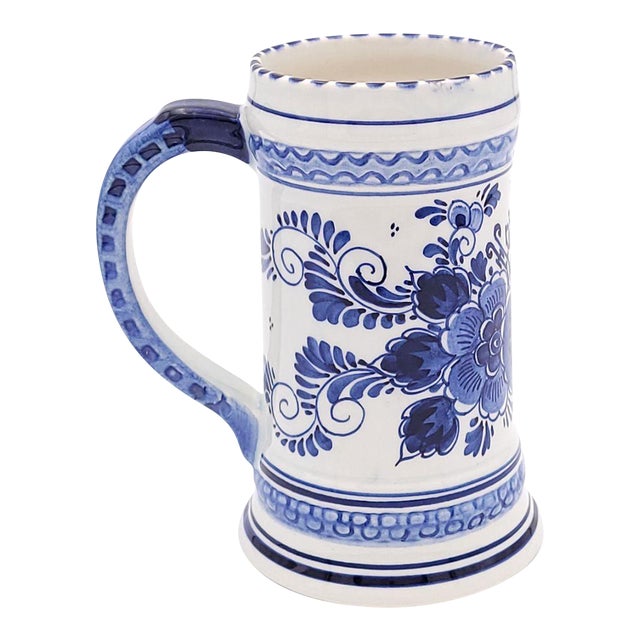 Vintage Delft Mug, Holland, Circa 1980 For Sale