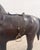 Vintage Leather Horse W/Saddle Statue 30” W For Sale - Image 9 of 13