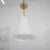 Italian Lattimo glass conical pendant For Sale - Image 3 of 6