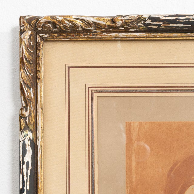 1900 - 1909 France Sienna Wood Painting For Sale - Image 14 of 15
