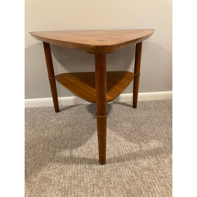 Vintage MidCentury Buch Guitar Pick Side Table Signed Chairish