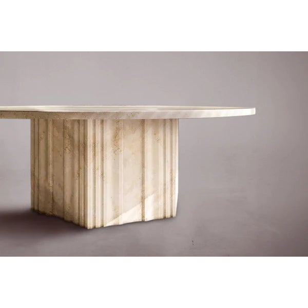 Elevate your home decor with our stylish coffee table featuring hexagonal legs and sharp-edged sides. Crafted to...