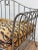 Gray Vintage Maison Jansen Style Scrolled Steel Settee Daybed For Sale - Image 8 of 13
