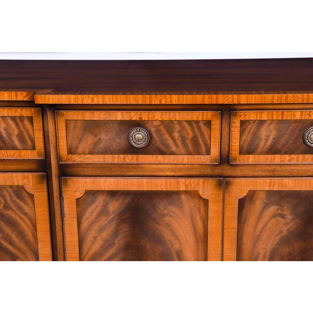 Vintage Flame Mahogany Sideboards from Harrods, Late 20th Century, Set of 2 For Sale - Image 17 of 18