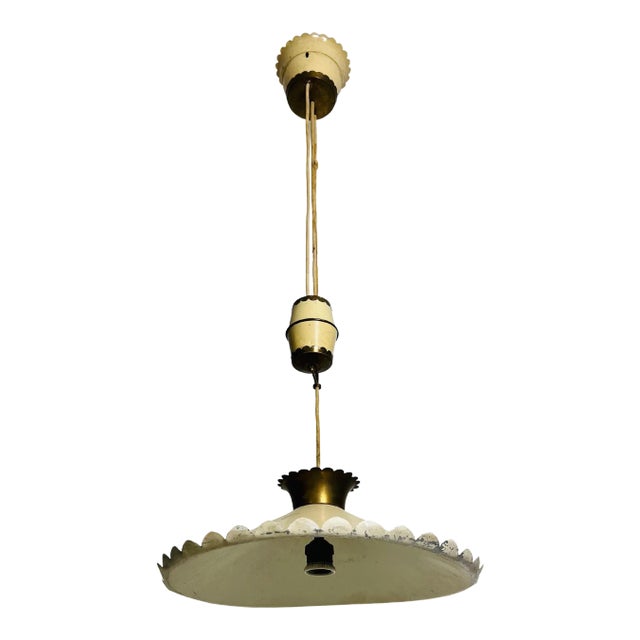 Italian Counterweight Pendant Lamp, 1950s For Sale
