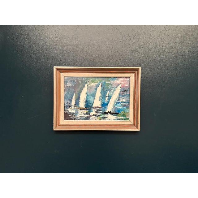 Bertil Thorell, Sailboats, 1977, Oil on Panel, Framed For Sale - Image 17 of 18