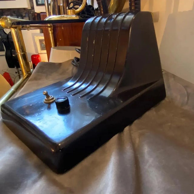 1960s Industrial Italian Metal Desk Lamp For Sale - Image 6 of 12