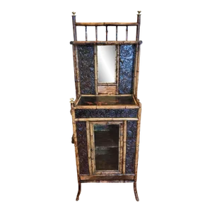 19th Century English Bamboo Side Cabinet