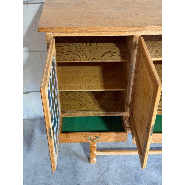 In Style of Henning Kjærnulf Oak Sideboard Сredenza 4 Drawers Denmark Mid-Century Modern 1960s For Sale - Image 11 of 13