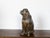 English 19th Century Terracotta Bulldog Statue with Silver Collar and Glass Eyes For Sale - Image 10 of 11